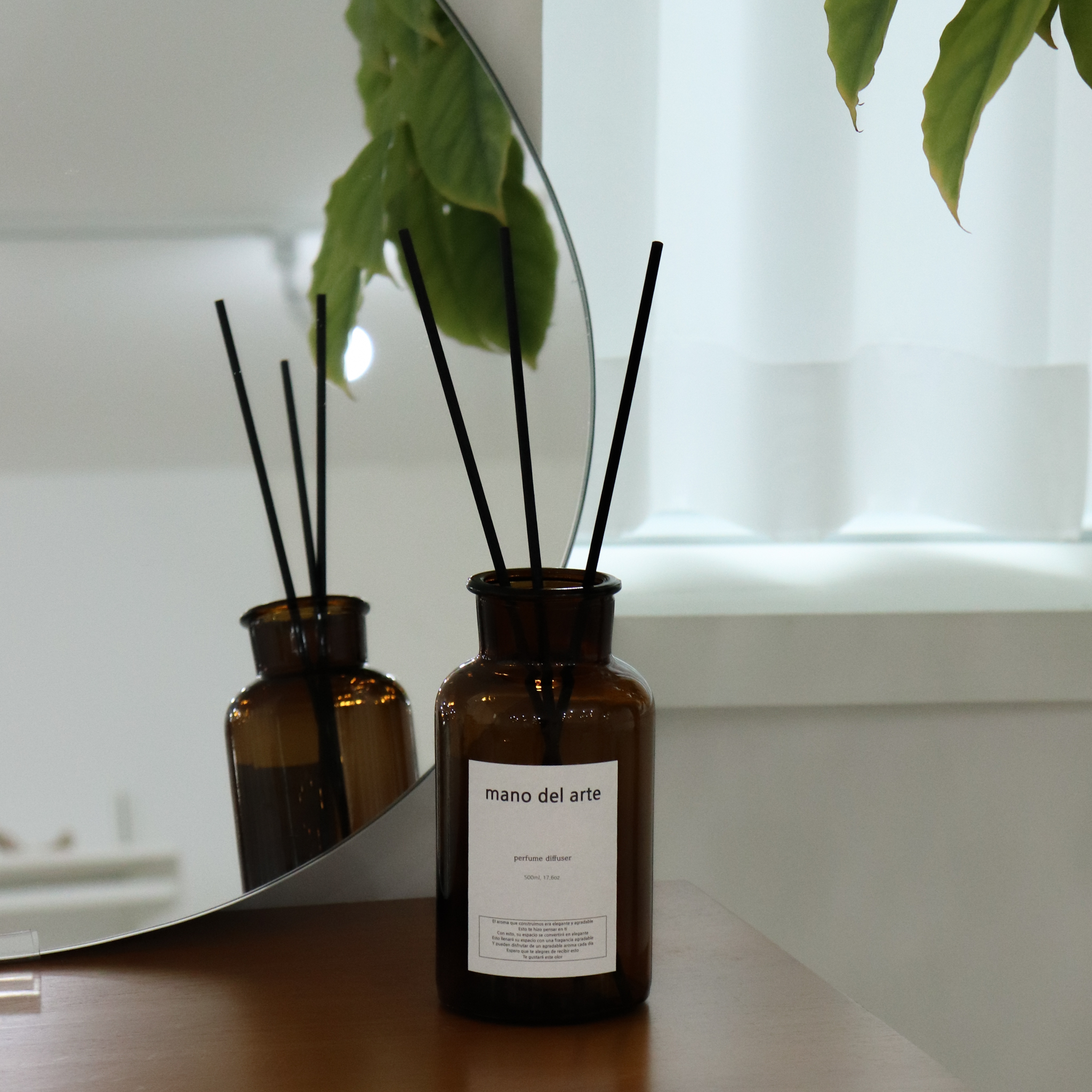 마노델아르떼 대용량 디퓨저 실내 방향제 집들이선물 라임바질앤만다린, 500ml, 1개 - 상세 이미지 2