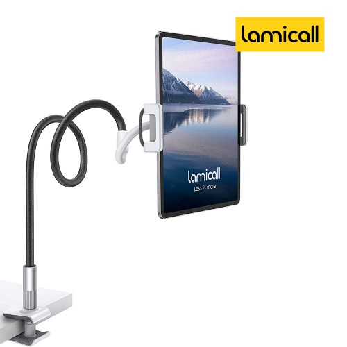 라미콜 태블릿 자바라 거치대 Lamicall 구즈넥 스탠드 아이패드 갤럭시 휴대폰 호환 - 상품 이미지