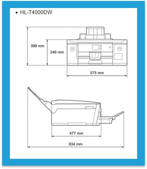 브라더 HL-T4000DW 무한잉크프린터 WiFi 양면인쇄 A3 지원 - 상세 이미지 5