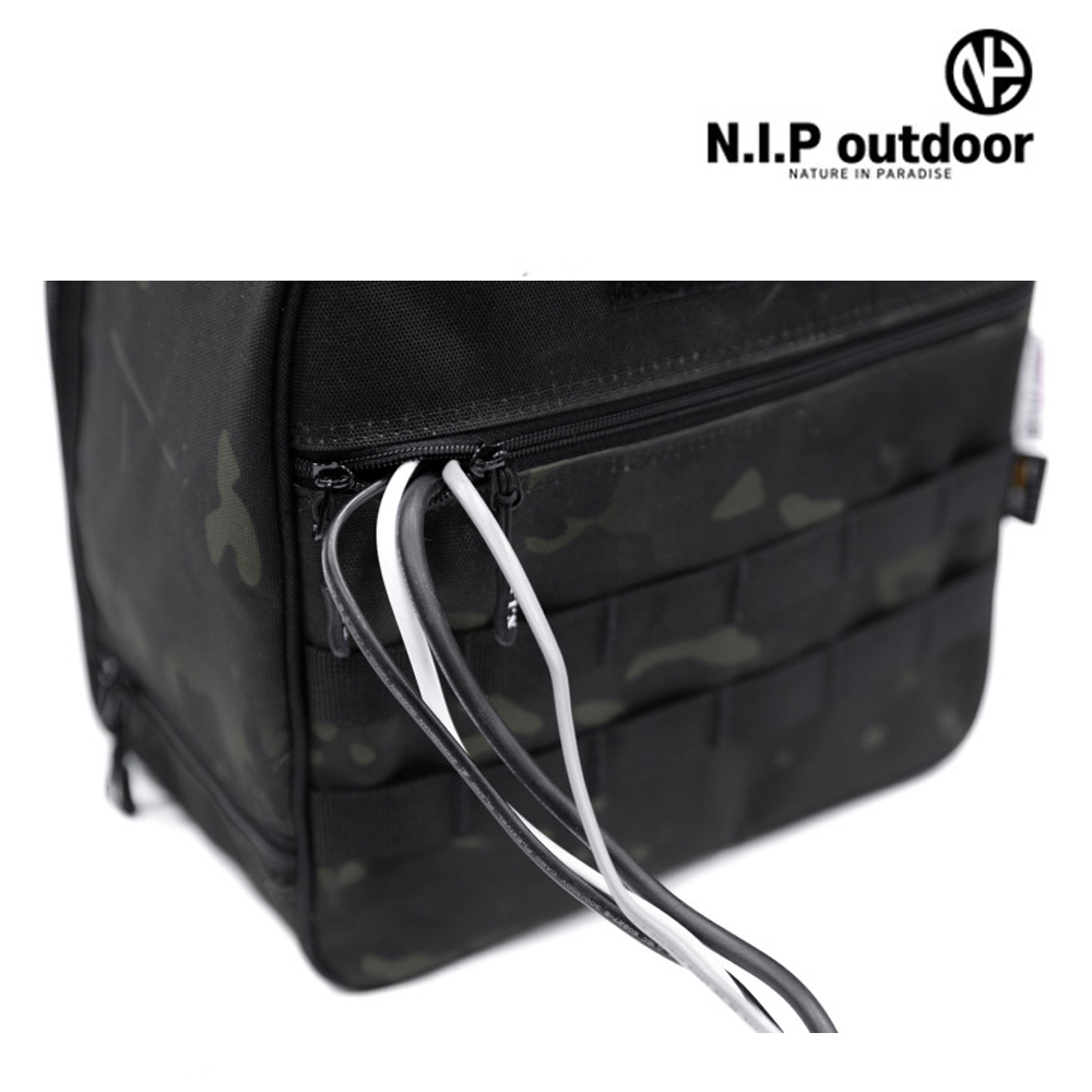 N.I.P 릴선 가방 카키카모 / 캠핑 감성 20M 수납 코듀라