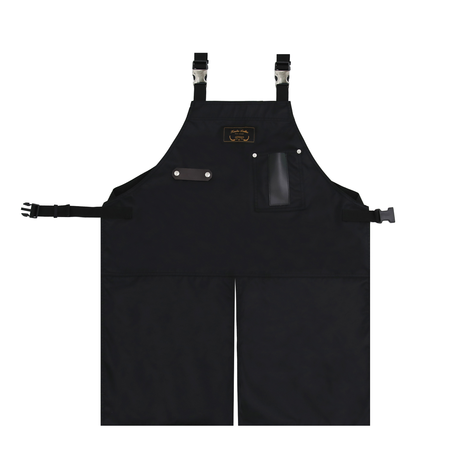 몬타나 방수블랙 칸데오레더 공방 미용실 카페 미용사 바리스타 앞치마 가죽 앞치마 방수앞치마