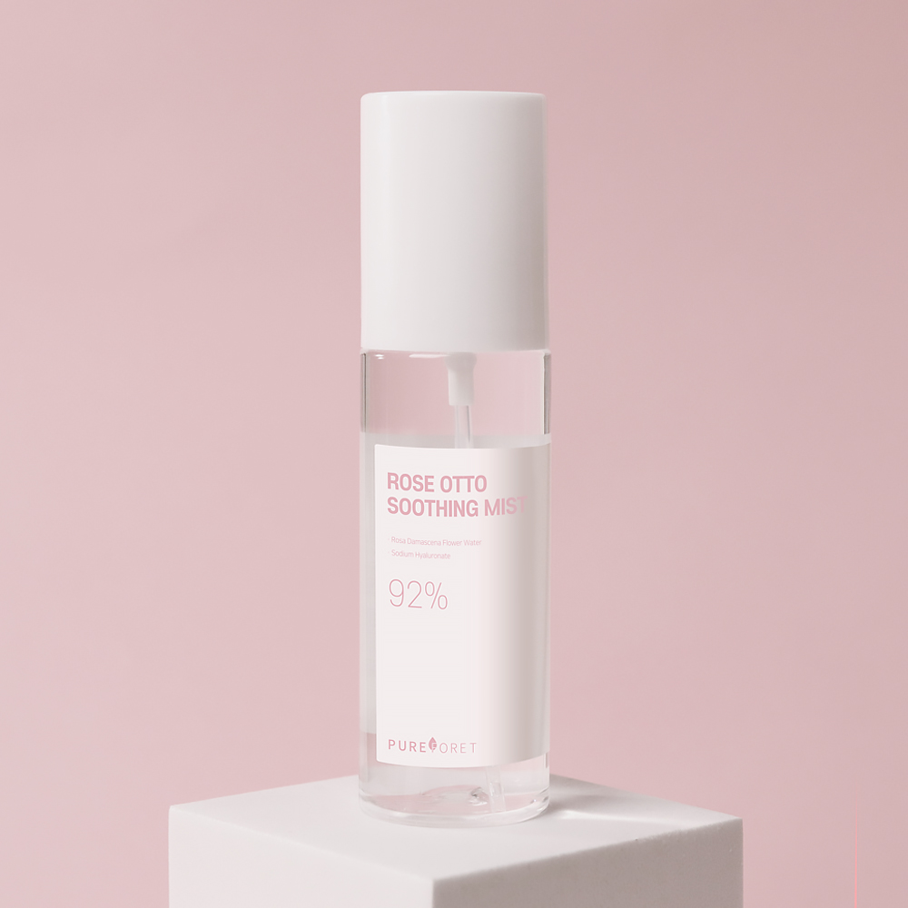 퓨어포레 로즈오또 로즈워터 쿨링 진정 수분 수딩 보습 스킨 페이스 얼굴 미스트 90ml - 상품 이미지