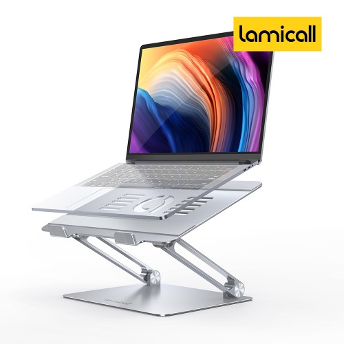 라미콜 노트북 높이조절 접이식 받침대 Lamicall 휴대용 스탠드 맥 북 갤럭시 거치대 - 메인 이미지