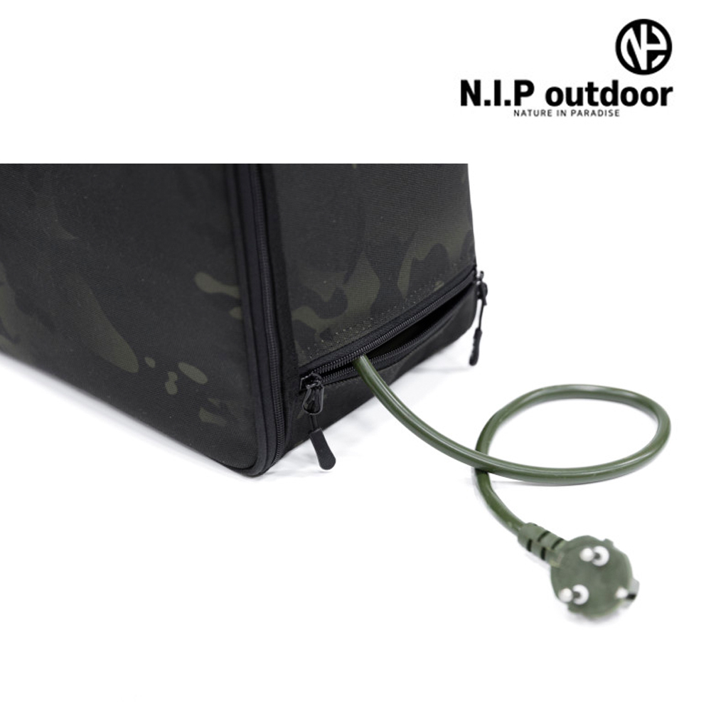 N.I.P 릴선 가방 카키카모 / 캠핑 감성 20M 수납 코듀라
