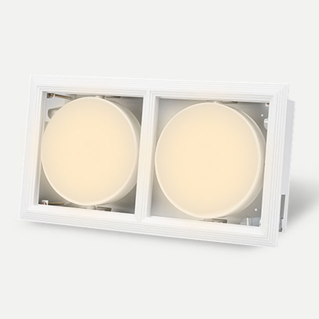 LED PAR30 일체형 멀티 매입등 2구 사각 30W LED 다운라이트 - 상세 이미지 2