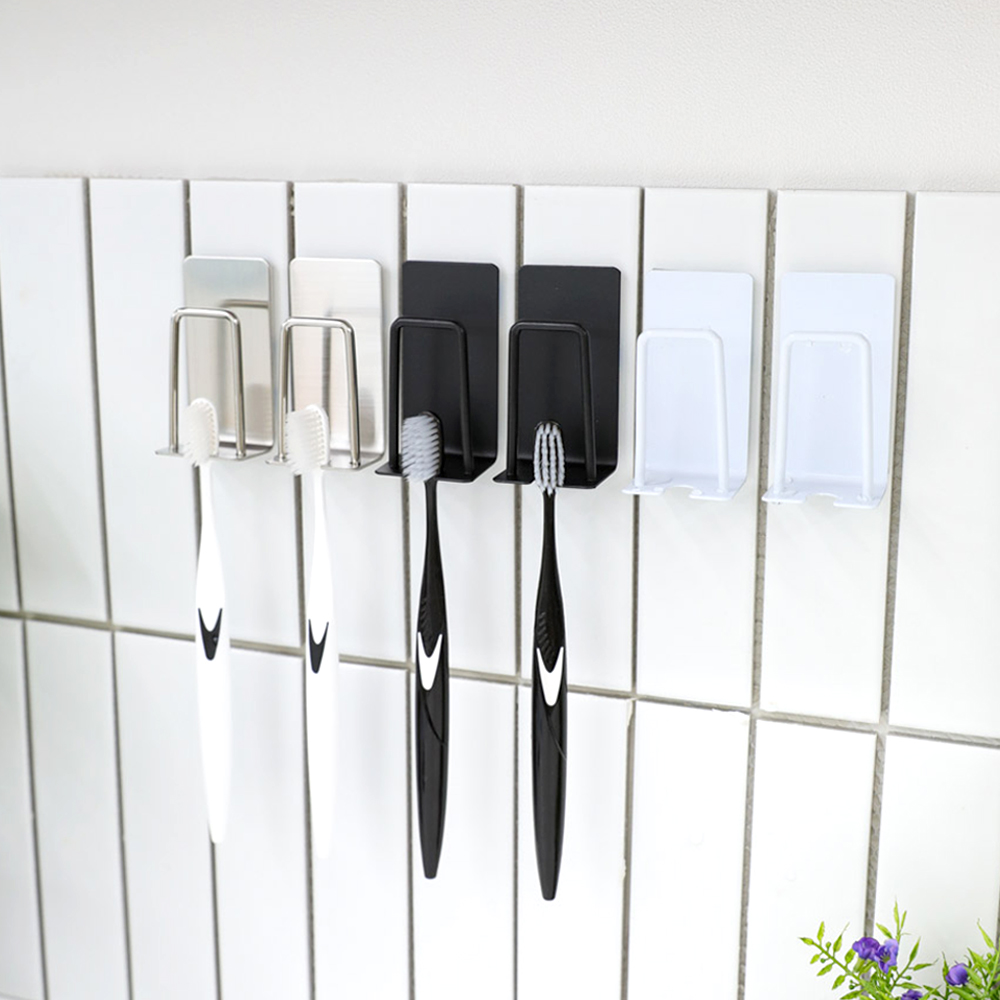 무타공 스텐304 바스 칫솔 꽂이 양치컵 걸이 거치대 홀더