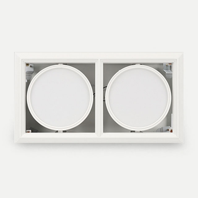 LED PAR30 일체형 멀티 매입등 2구 사각 30W LED 다운라이트 - 상세 이미지 4