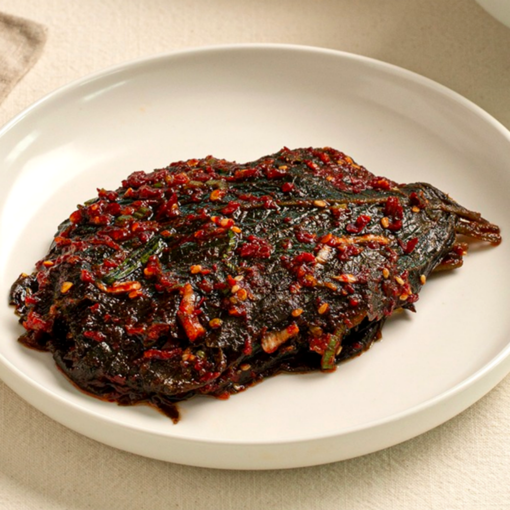 깻잎 무침 장아찌 3종 양념 간장 된장 2kg 4kg 16kg 대용량 가정용 업소용 식당 도매 삭힌 깻잎지 - 상세 이미지 3