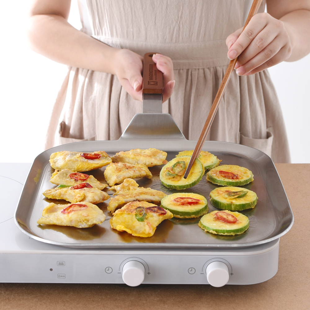 바겐슈타이거 통3중 사각 그리들 캠핑 불판 그릴 바베큐