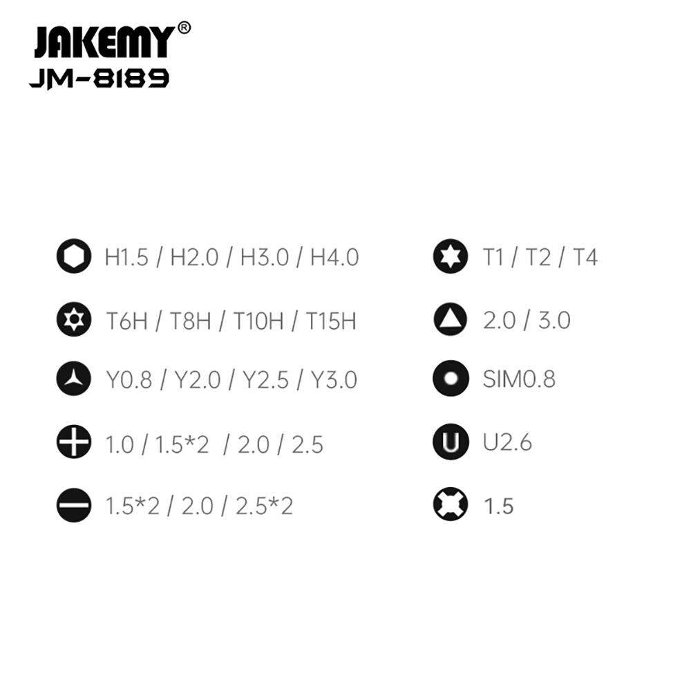 JAKEMY 자케미 정밀 드라이버 세트 32종 JM-8189 블랙 - 상세 이미지 3