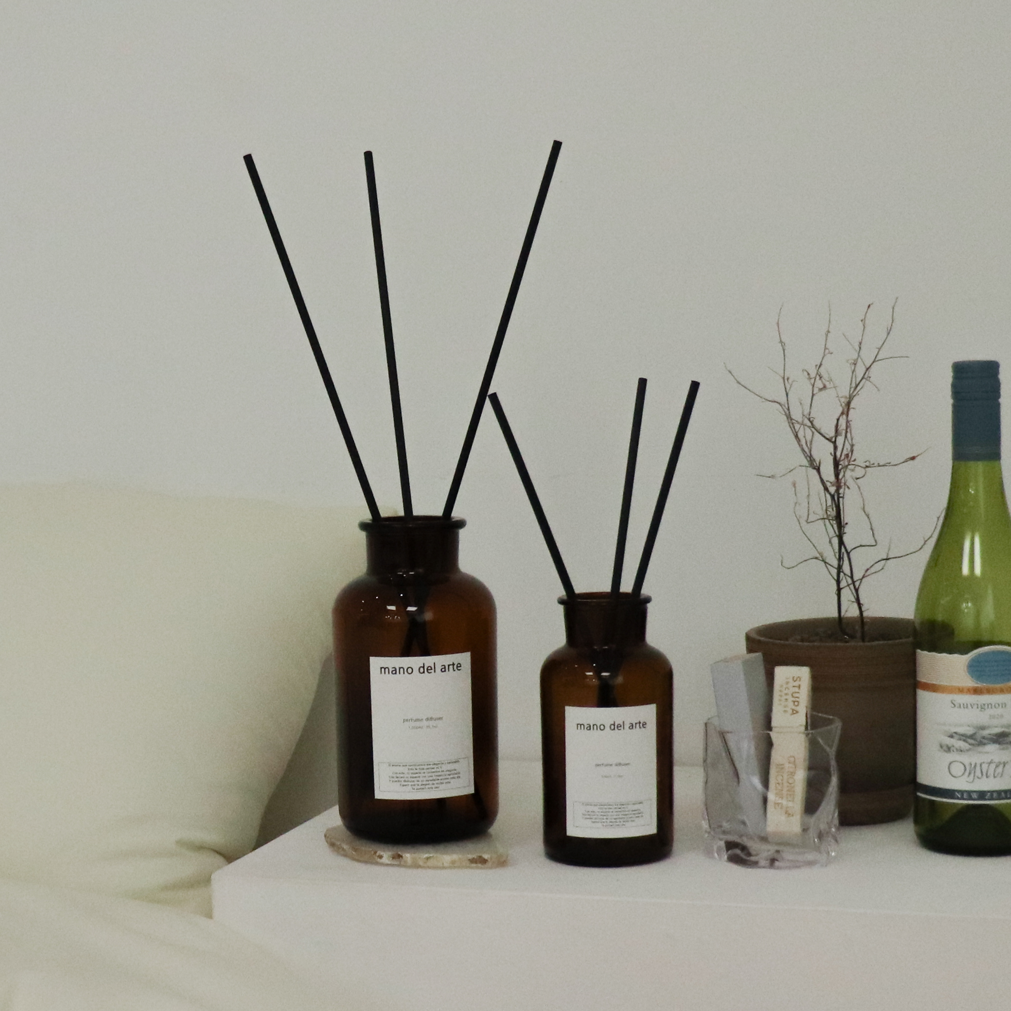 마노델아르떼 대용량 디퓨저 실내 방향제 집들이선물 라임바질앤만다린, 500ml, 1개 - 상세 이미지 3