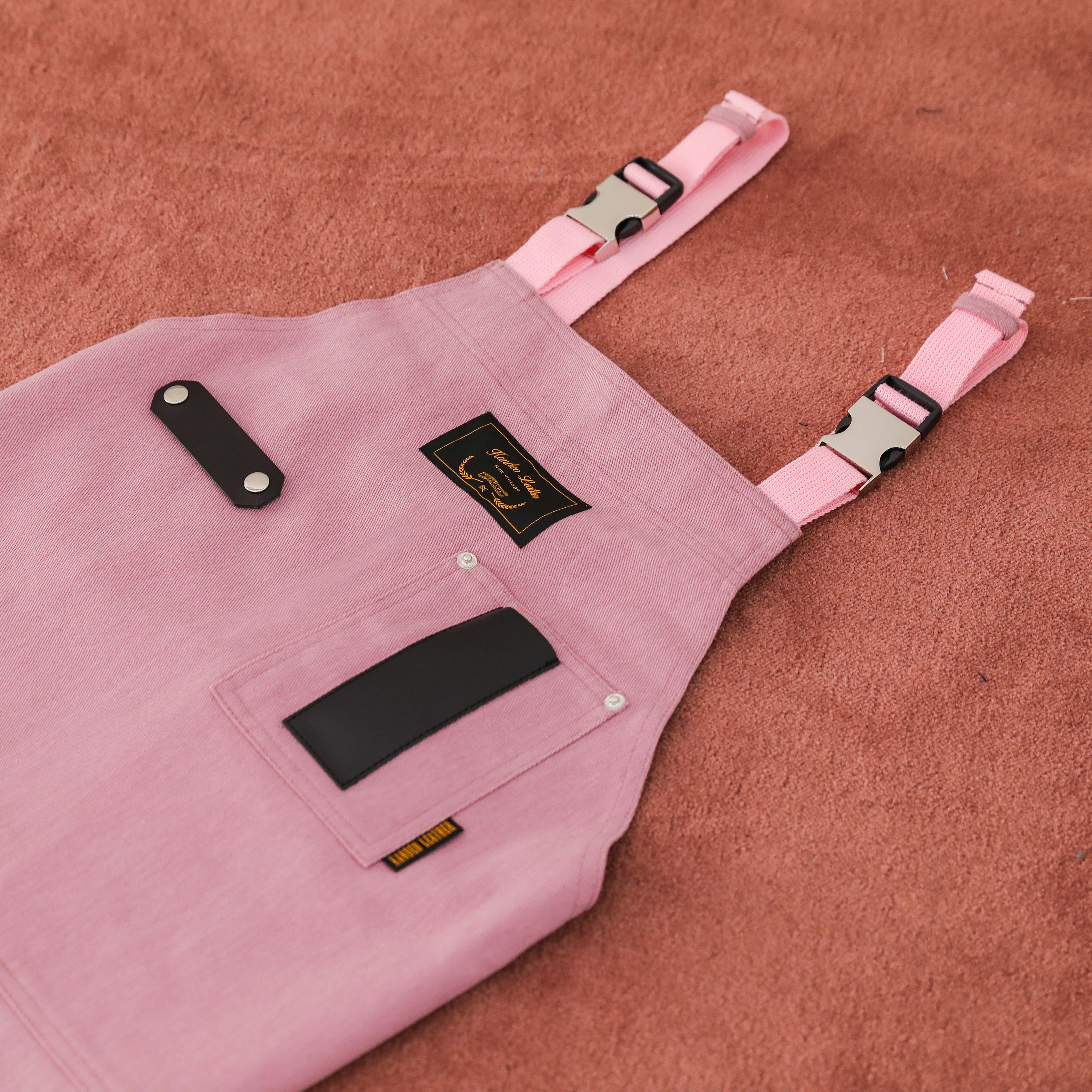 몬타나 핑크 칸데오레더 공방 꽃집 앞치마 플로리스트 카페 앞치마