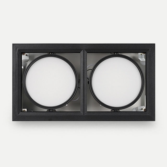 LED PAR30 일체형 멀티 매입등 2구 사각 30W LED 다운라이트 - 상세 이미지 5