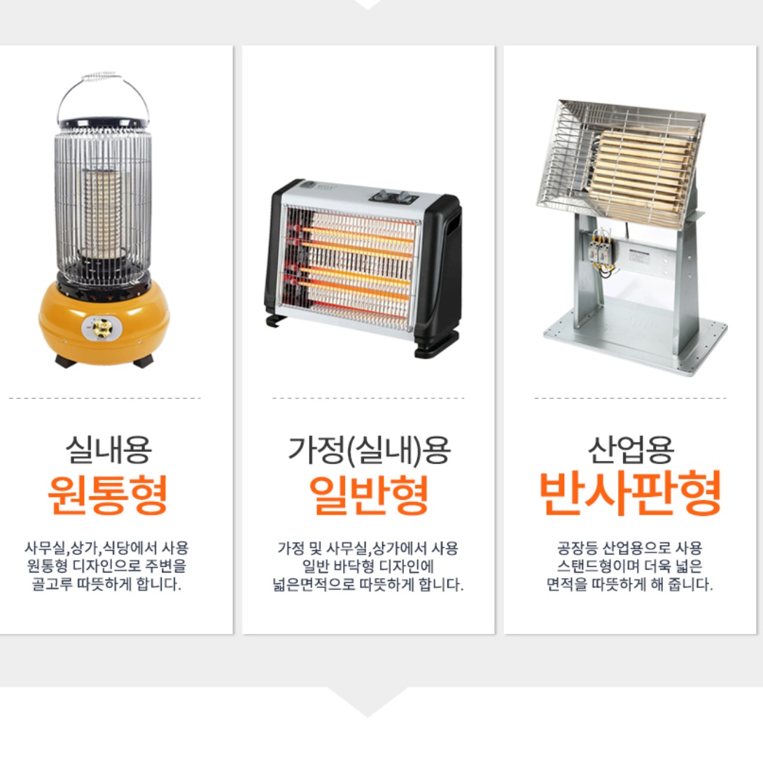 공업용 히터 사무실 난방기 벽걸이 히터 전기 온열기 벽걸이형 난로 - 상세 이미지 5