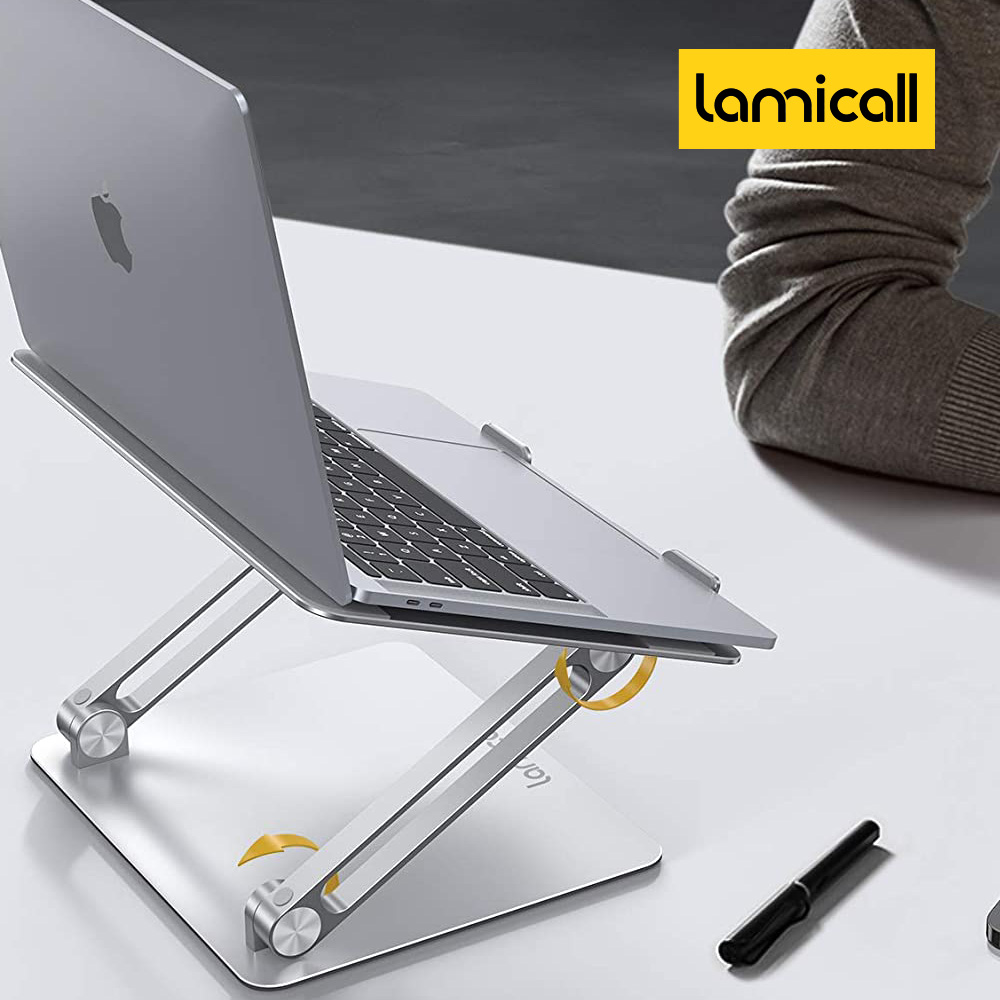 라미콜 노트북 높이조절 접이식 받침대 Lamicall 휴대용 스탠드 맥 북 갤럭시 거치대 - 상세 이미지 3