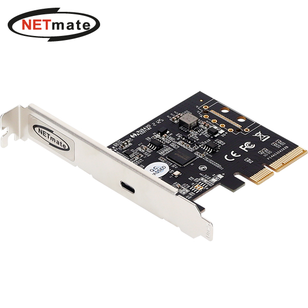 강원전자 넷메이트 USB3.2 Gen2x2 Type C 1포트 PCI Express 카드(슬림PC겸용) U-2290 - 메인 이미지