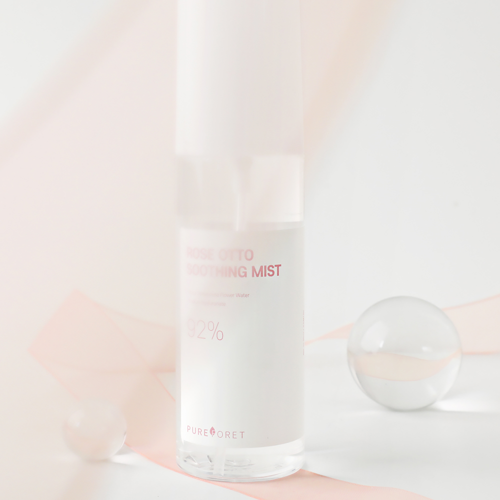 퓨어포레 로즈오또 로즈워터 쿨링 진정 수분 수딩 보습 스킨 페이스 얼굴 미스트 90ml - 상세 이미지 5