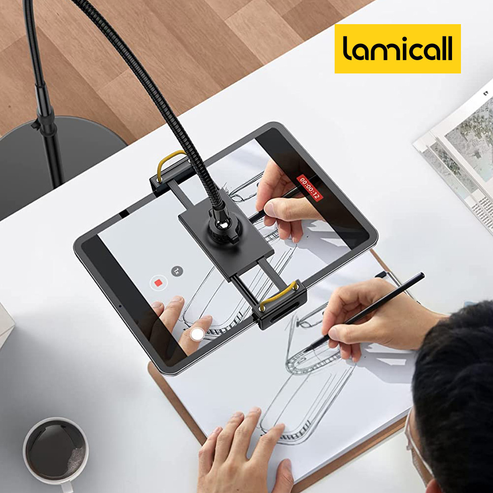 라미콜 태블릿 자바라 거치대 Lamicall 구즈넥 스탠드 아이패드 갤럭시 휴대폰 호환 - 상세 이미지 3