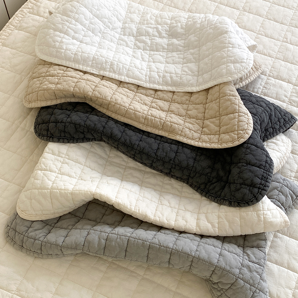 1+1 오가닉 순면 무형광 피그먼트 밴딩 밴드 베개커버 4060