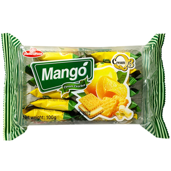 다이아몬드 푸드 망고 크림 크래커 100g 수입 과자 - 메인 이미지
