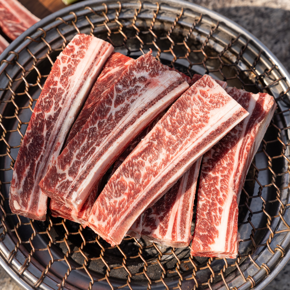 우대갈비 1kg la갈비 소고기 소갈비 토마호크 캠핑 음식 스테이크