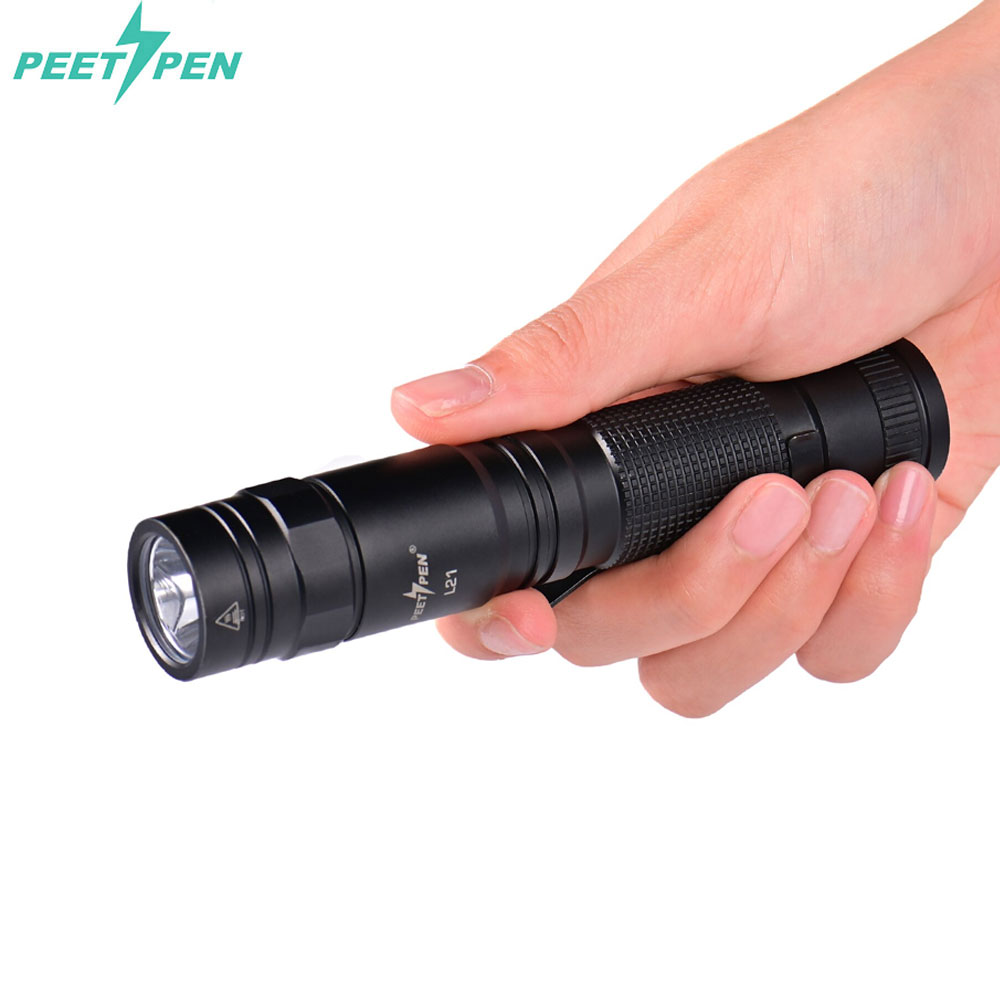 우벤 L21 소형 손전등 LED 충전식 후레쉬 휴대용 랜턴 낚시 등산 캠핑 다용도 라이트