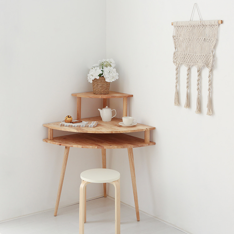 코너 테이블 삼각 모서리 틈새 좁은 미니 테이블