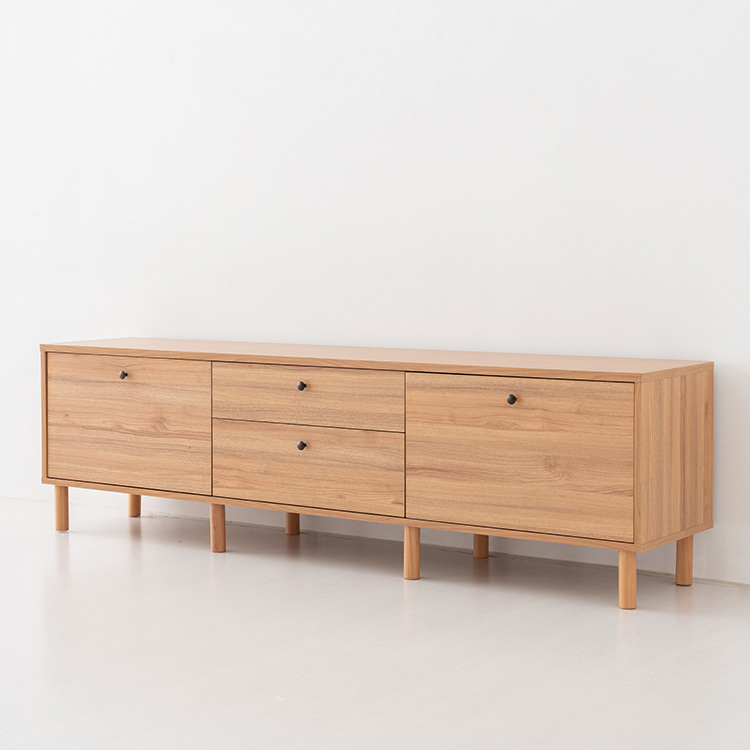 원목 TV다이 서랍장 낮은 거실장 75인치 85인치 티비다이 거실 티비장 1900