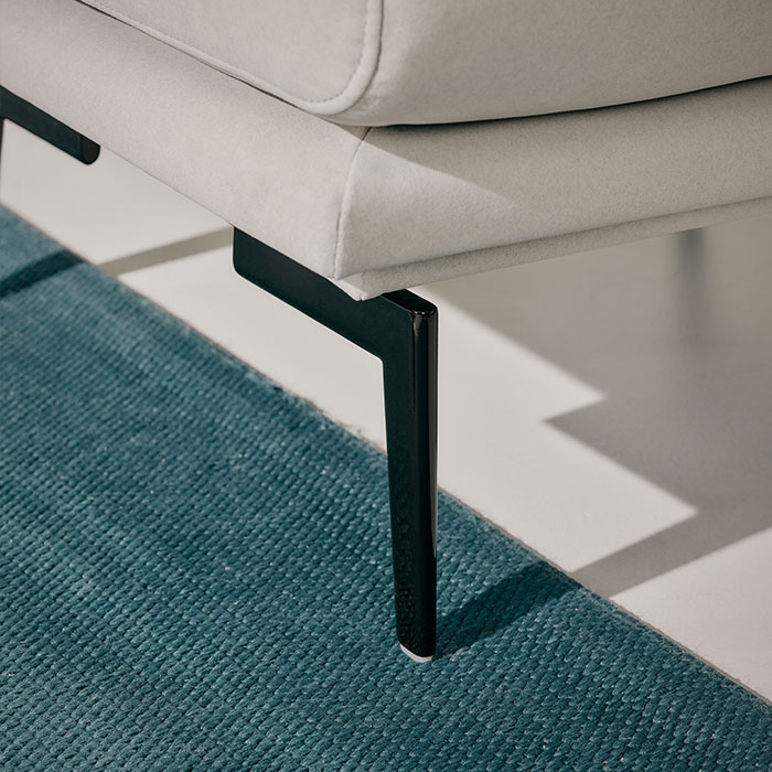 [에싸] 클로에 4인 스윙기능 리브 패브릭 소파+스툴(카시미라, 크라비츠 옵션)