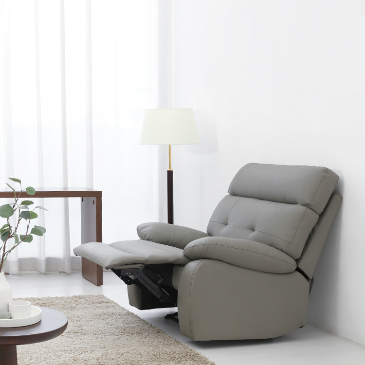 1인용 리클라이너 소파 가죽 수동