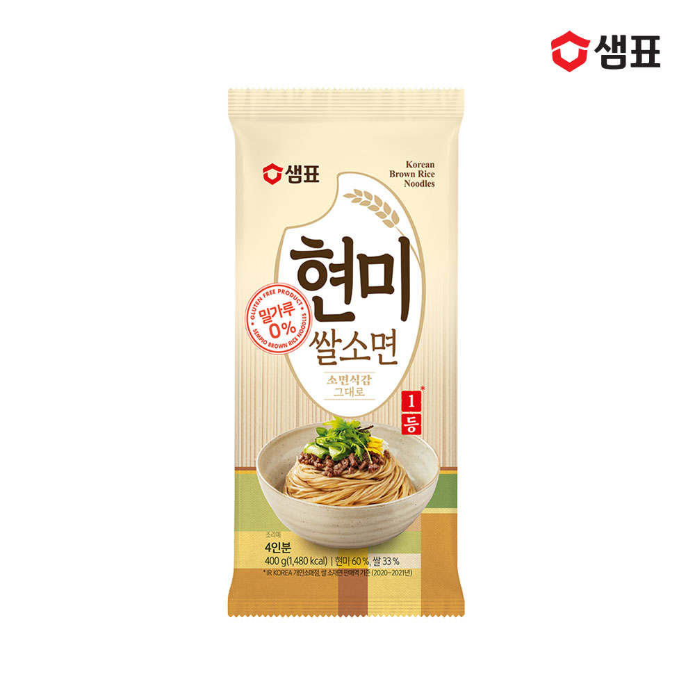 샘표 현미 쌀소면 400g 2봉 - 상품 이미지