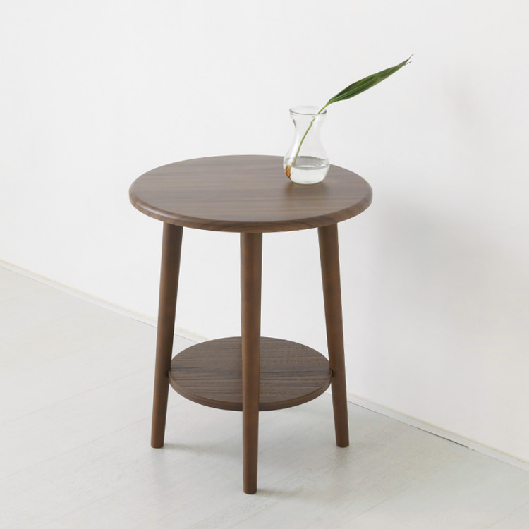 쇼파 사이드테이블 원형 원목 미니 소파 보조 테이블 간이탁자