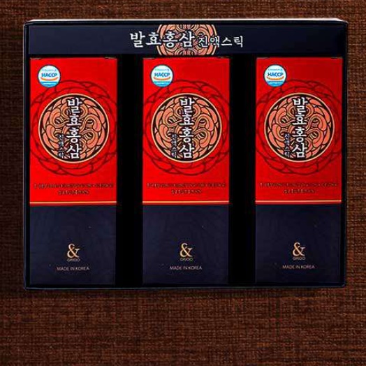 프리미엄 짜먹는홍삼 30포 고급 발효홍삼스틱 선물용 홍삼정