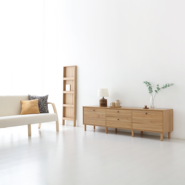 원목 TV다이 서랍장 낮은 거실장 75인치 85인치 티비다이 거실 티비장 1900