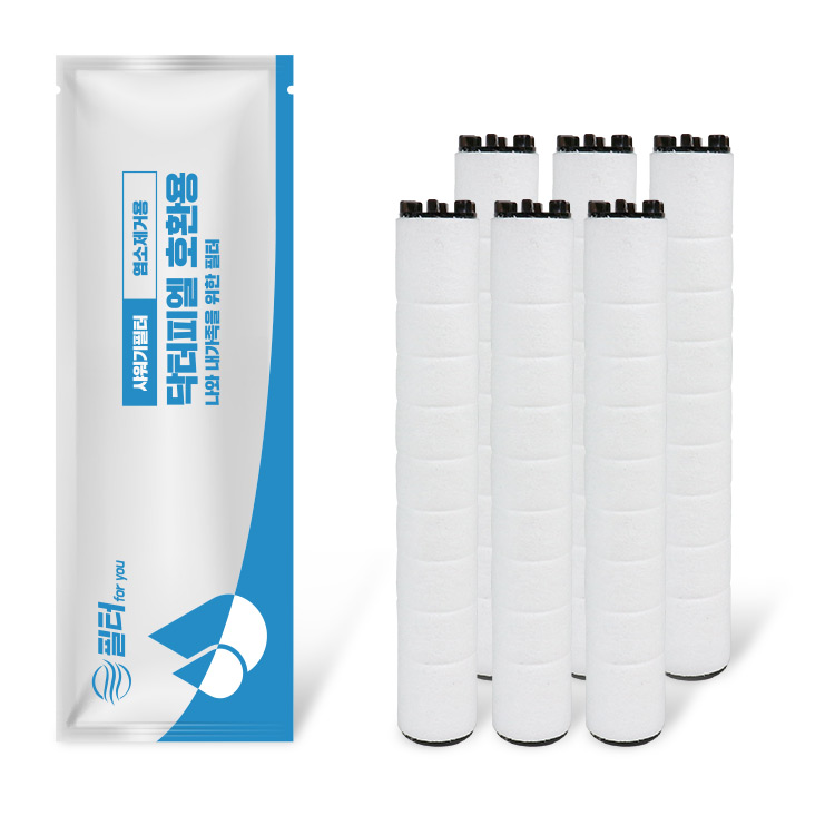[호환] 닥터피엘 샤워기 녹물염소제거 필터 3개+3개 필터포유