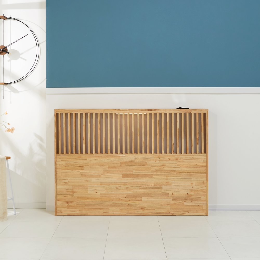 원목 침대헤드보드 저상형 침대헤드 선반 프레임 퀸