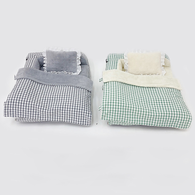 호텔 강아지 침대 이불 고양이 애견 쇼파 펫쿠션 베개 포함 대형