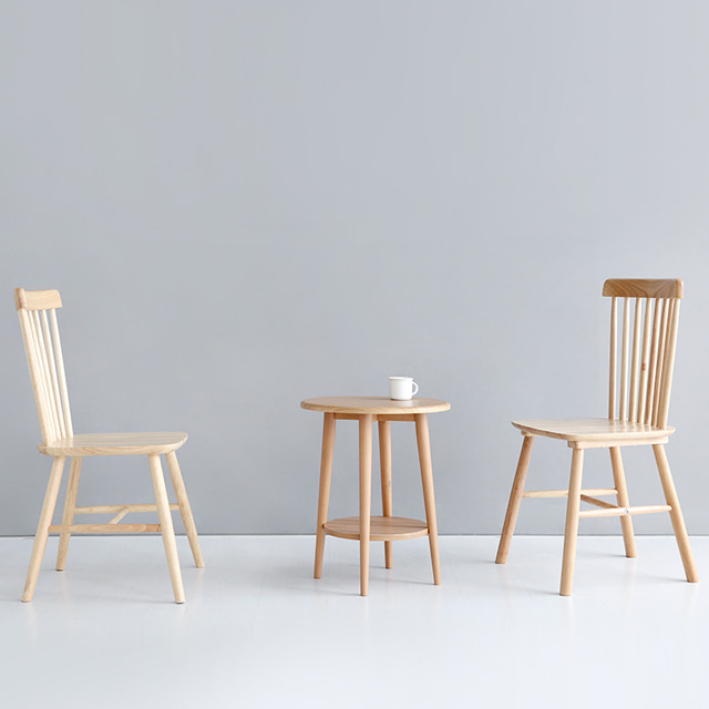 쇼파 사이드테이블 원형 원목 미니 소파 보조 테이블 간이탁자