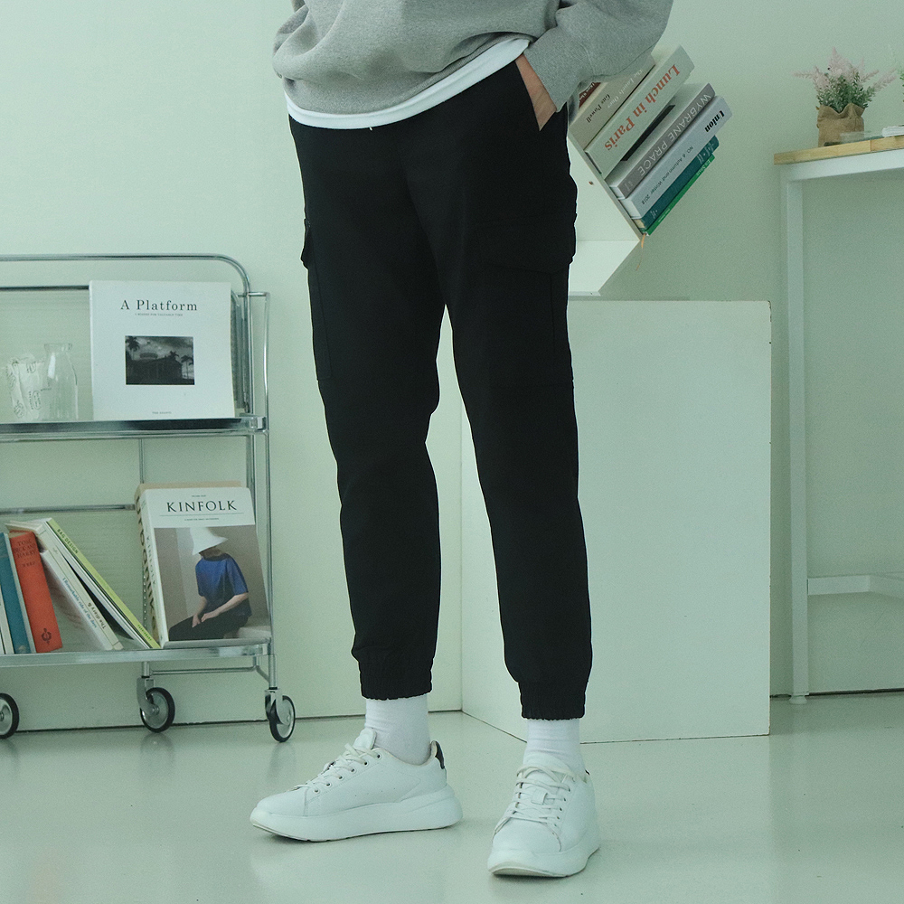 카고조거팬츠 남자조거팬츠 빅사이즈 밴딩 남성면바지 이미지 3