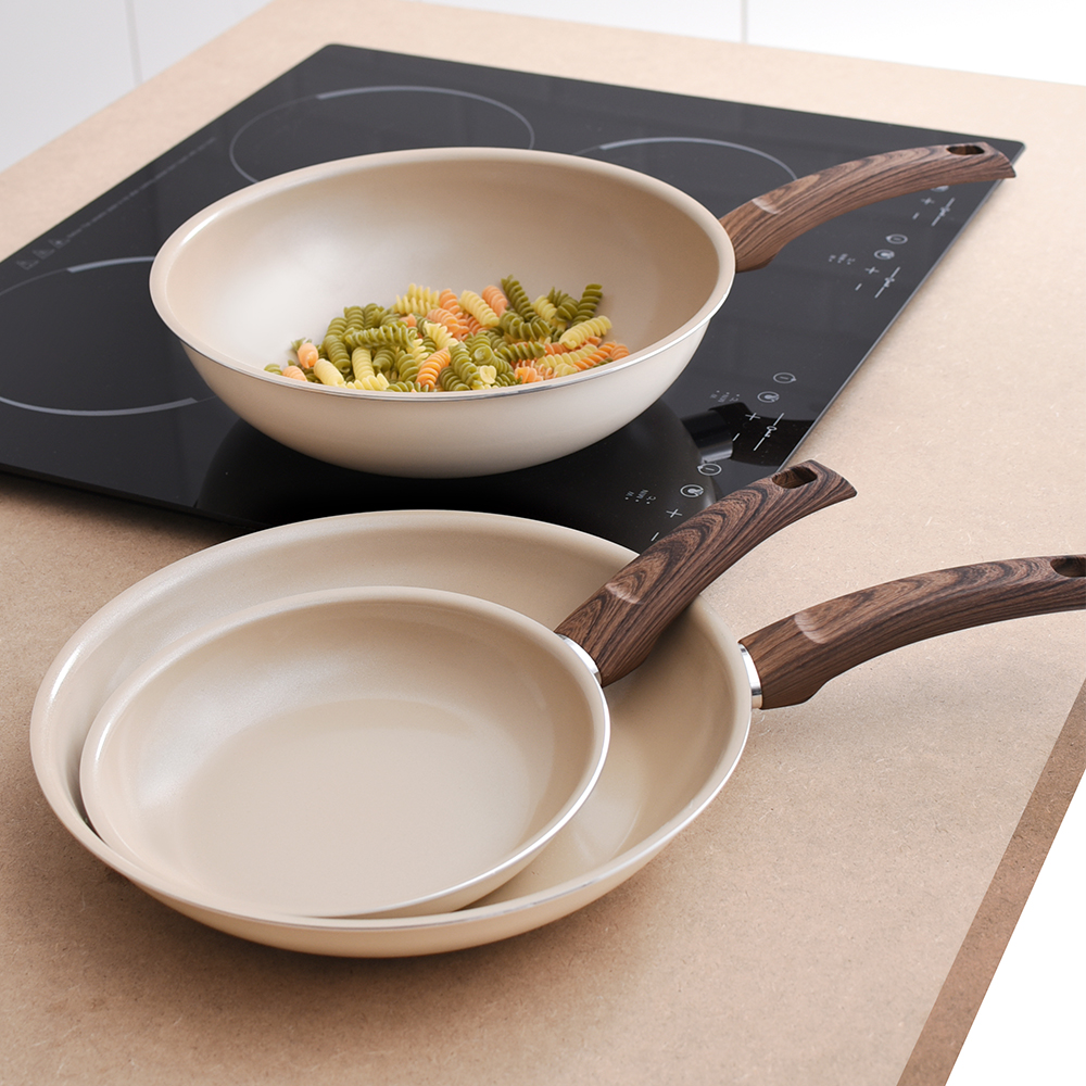 바겐슈타이거 아보리오 인덕션 논스틱 프라이팬 궁중팬 20cm/28cm/28cm 웍 - 상품 이미지