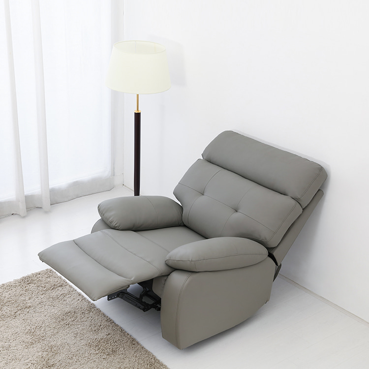 1인용 리클라이너 소파 가죽 수동
