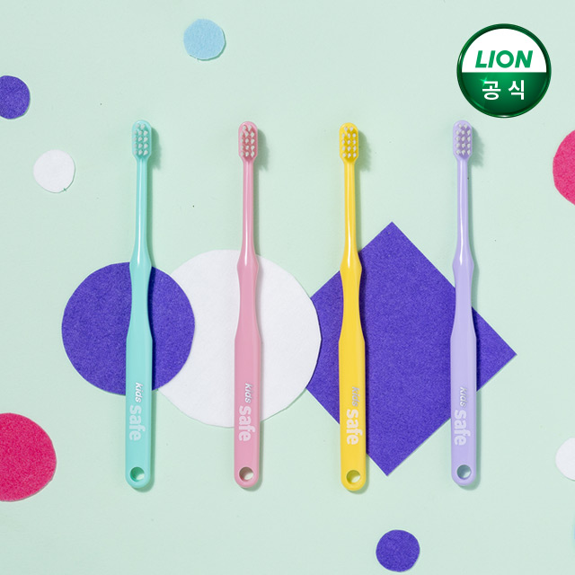 키즈세이프 어린이칫솔 1입 x 10개 + 충치집중케어 치약 60g x 10개