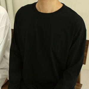 레이어드 여성 면 기본 박스티 오버핏 레깅스 티셔츠 긴팔 이너 루즈핏 컬... 착용 후기 | 사이즈/핏 총정리 - 상품 이미지 2