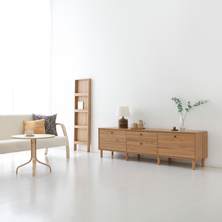 원목 TV다이 서랍장 낮은 거실장 75인치 85인치 티비다이 거실 티비장 1900