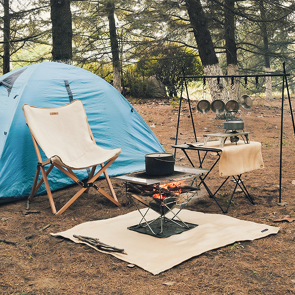 캠핑 방화포 불티방지 커버 화재예방 방염포 버너받침 방화매트 CE-008