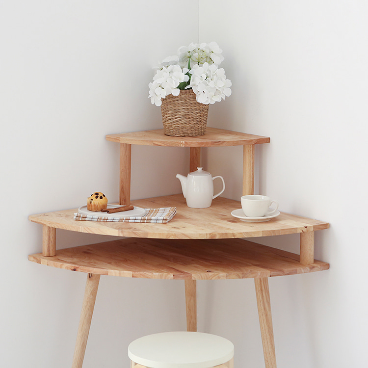 코너 테이블 삼각 모서리 틈새 좁은 미니 테이블