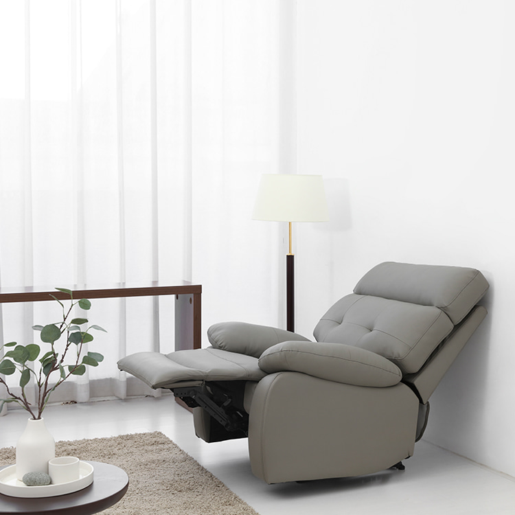 1인용 리클라이너 소파 가죽 수동