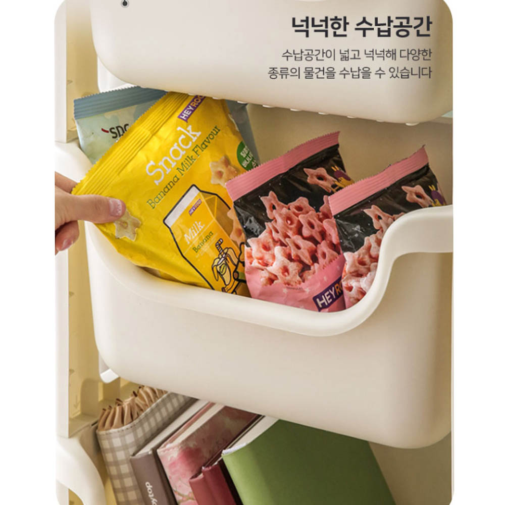 세제정리함 서랍형트롤리 장난감정리선반 이미지 8