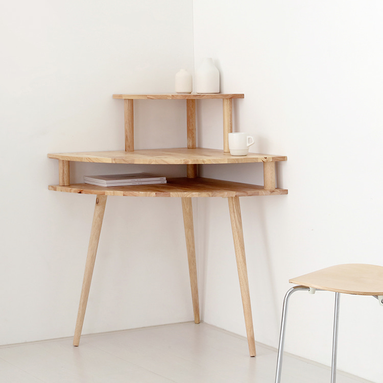 코너 테이블 삼각 모서리 틈새 좁은 미니 테이블