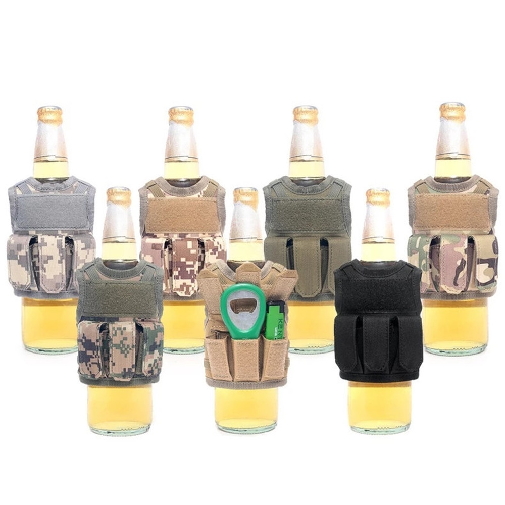 캠핑 밀리터리 캔쿨러 캔홀더 맥주 패딩 커버 텀블러 카모 - 상세 이미지 2